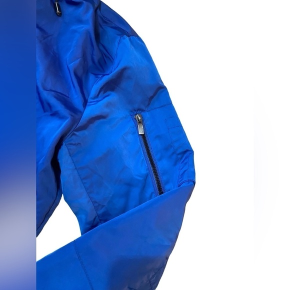 Zara Man Blue Hooded Bomber Jacket Men's size XL - Picture 5 of 7